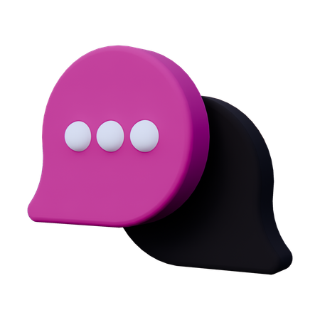 Chat Message  3D Icon