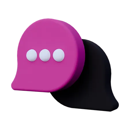 Chat Message  3D Icon