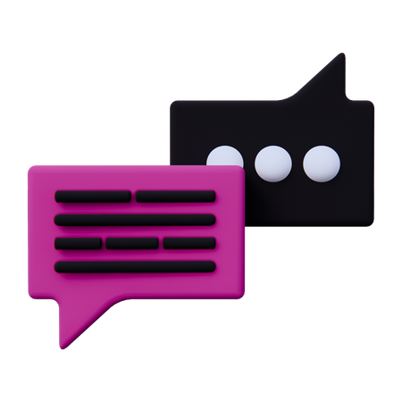 Chat Message  3D Icon