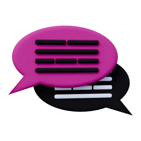 Chat Message  3D Icon