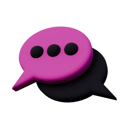 Chat Message  3D Icon