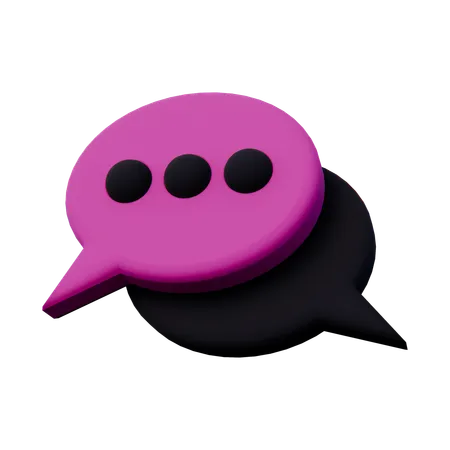 Chat Message  3D Icon