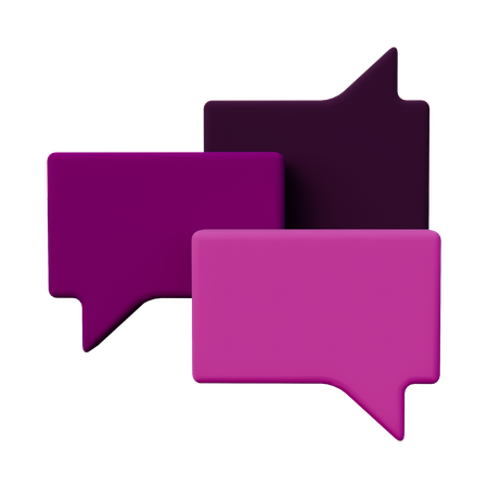 Chat Message  3D Icon