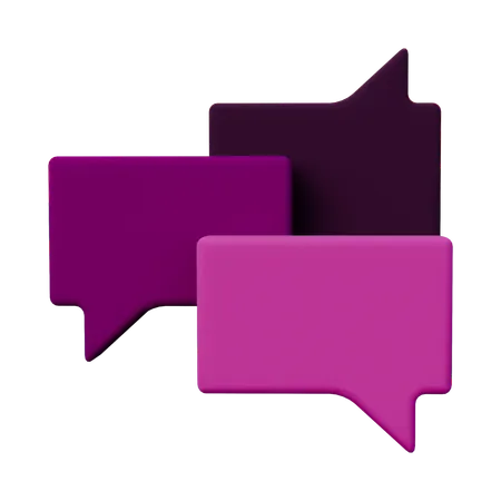 Chat Message  3D Icon