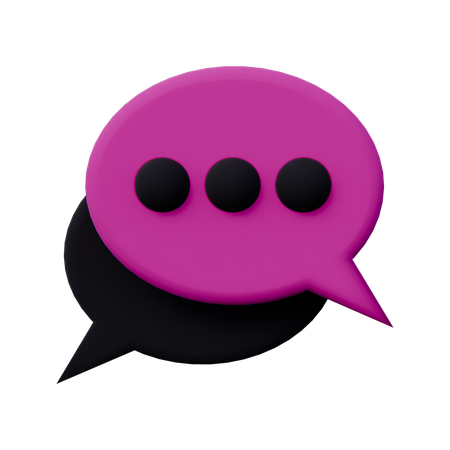 Chat Message  3D Icon