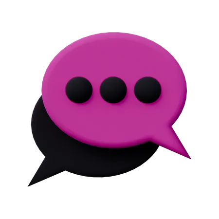 Chat Message  3D Icon