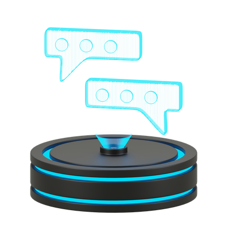 Chat Message  3D Icon