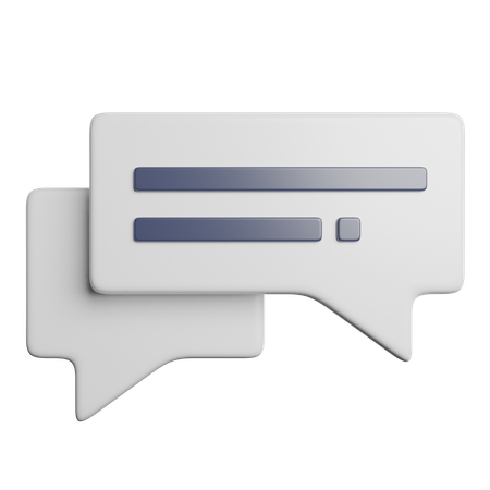 Chat Message  3D Icon