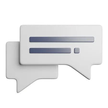 Chat Message  3D Icon