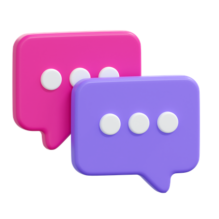 Chat Message  3D Icon