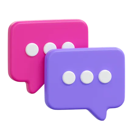 Chat Message  3D Icon