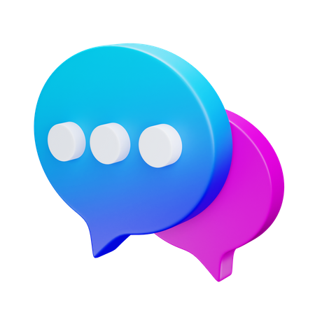 Message de discussion  3D Icon