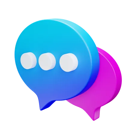 Message de discussion  3D Icon