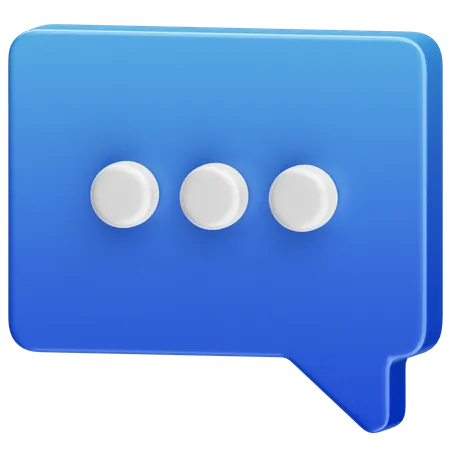 Message de discussion  3D Icon