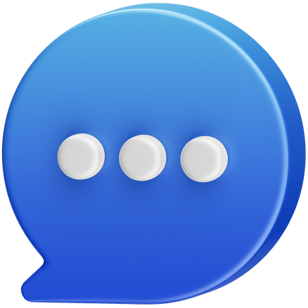 Chat Message  3D Icon