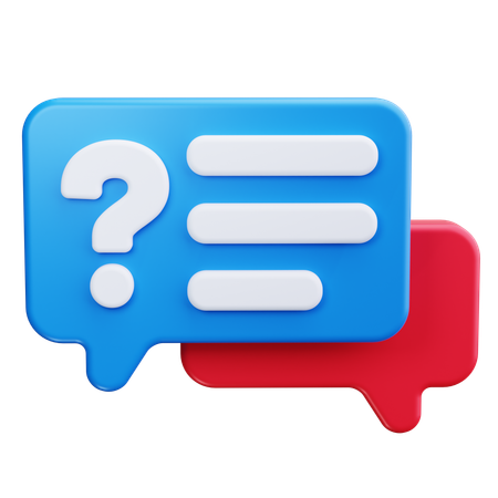 Chat messages  3D Icon