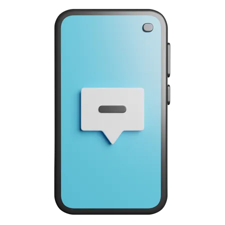 Chat mobile  3D Icon