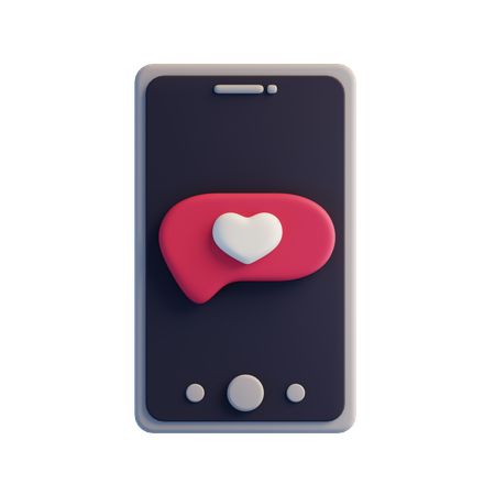 Chat mobile  3D Icon