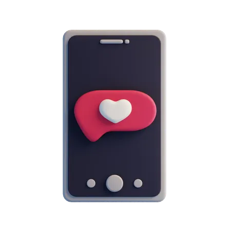 Chat mobile  3D Icon