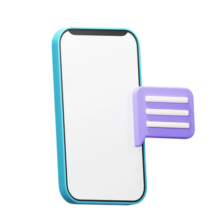 Chat mobile  3D Icon