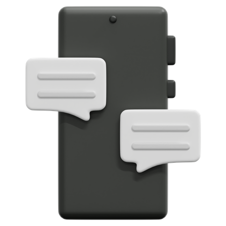 Chat mobile  3D Icon