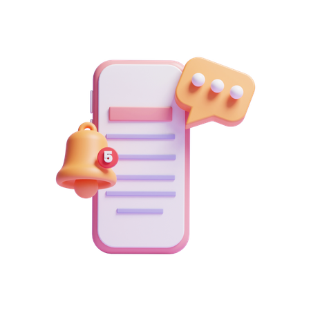 Chat mobile  3D Icon