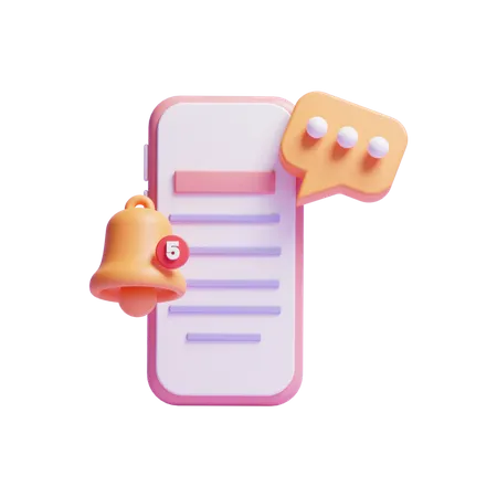 Chat mobile  3D Icon