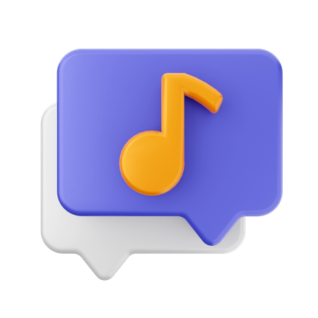 Chat-Musik  3D Icon