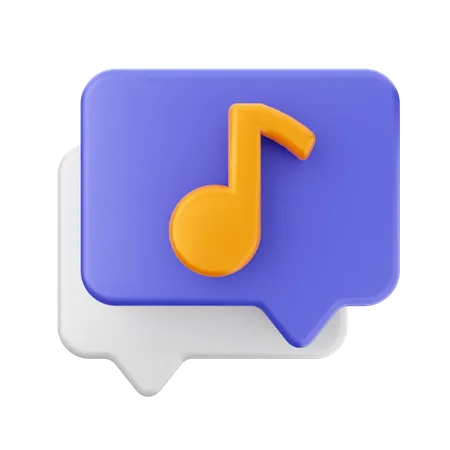 Chat-Musik  3D Icon