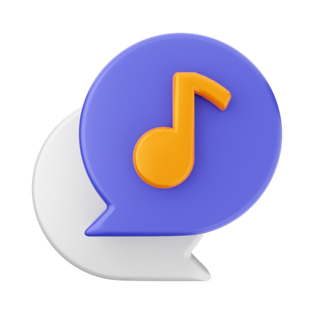 Chat-Musik  3D Icon