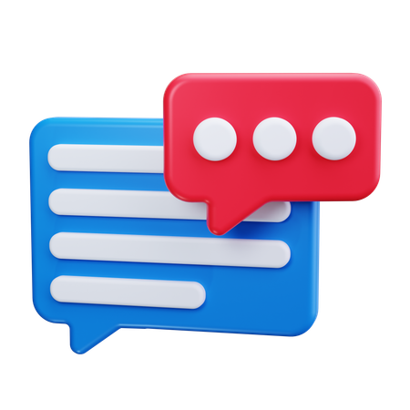 Chat-Nachricht  3D Icon