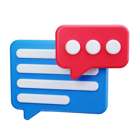 Chat-Nachricht  3D Icon