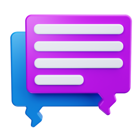 Chat-Nachricht  3D Icon