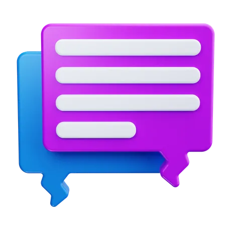 Chat-Nachricht  3D Icon