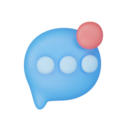 Chat Notification  3D Icon