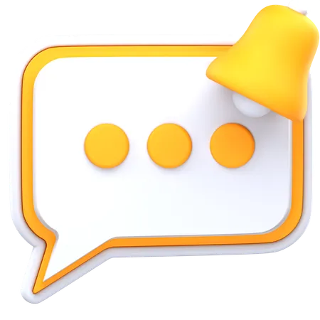 Notification de discussion  3D Icon