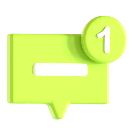 Chat Notification  3D Icon