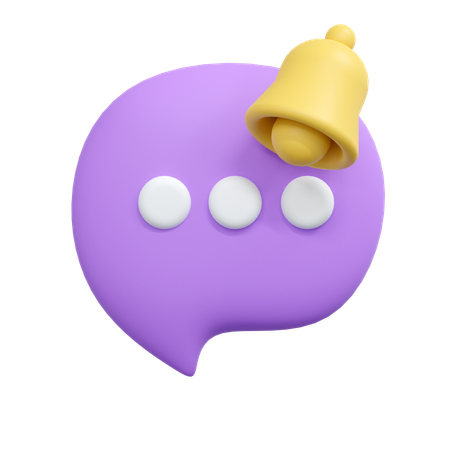 Chat notification  3D Icon