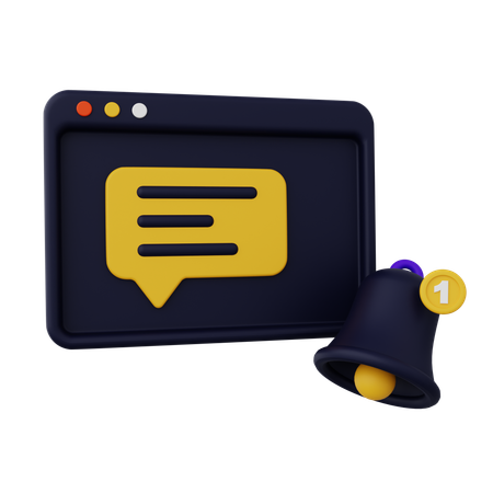 Chat Notification  3D Icon