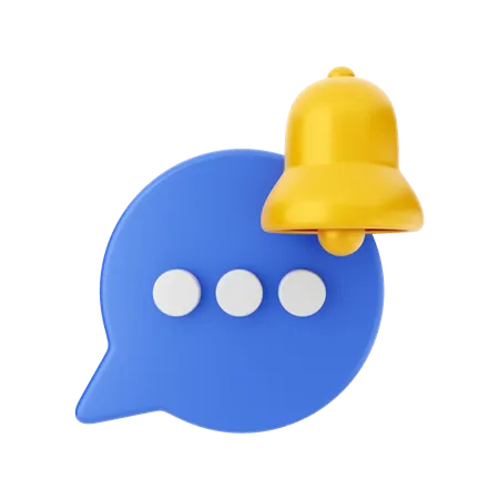 Chat Notification  3D Illustration