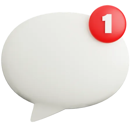 Chat Notification  3D Illustration