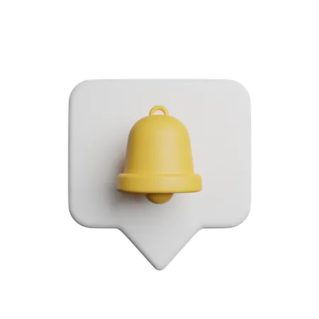 Notification Bell Alert 3D Icon