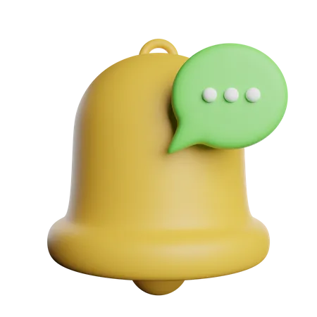 Notification Chat Message 3D Icon
