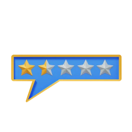 Chat One Point Five Star  3D Icon