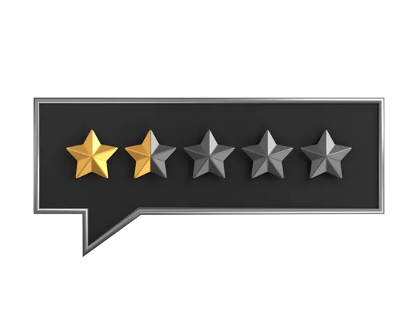 Chat One Point Five Star Rating  3D Icon