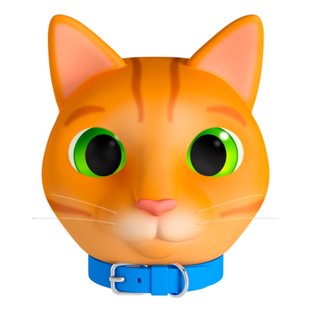 Chat orange  3D Illustration