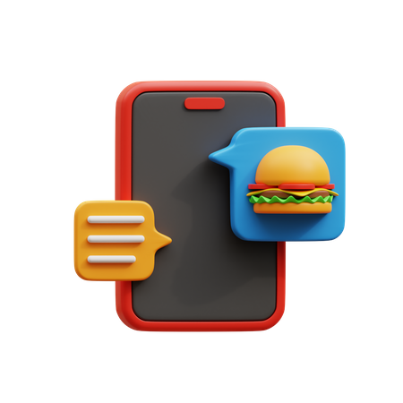 Chat Order  3D Icon