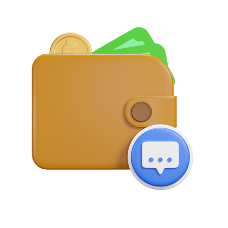 Paiement par chat  3D Icon