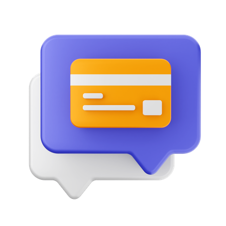 Paiement par chat  3D Icon