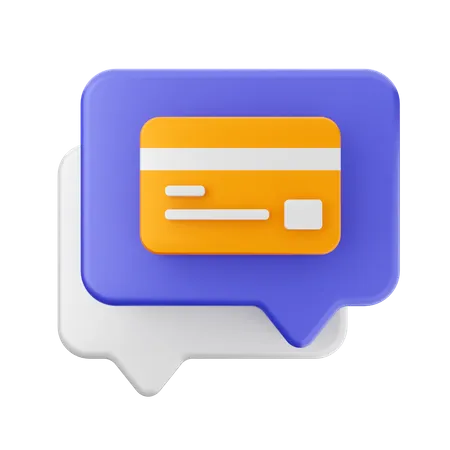 Paiement par chat  3D Icon